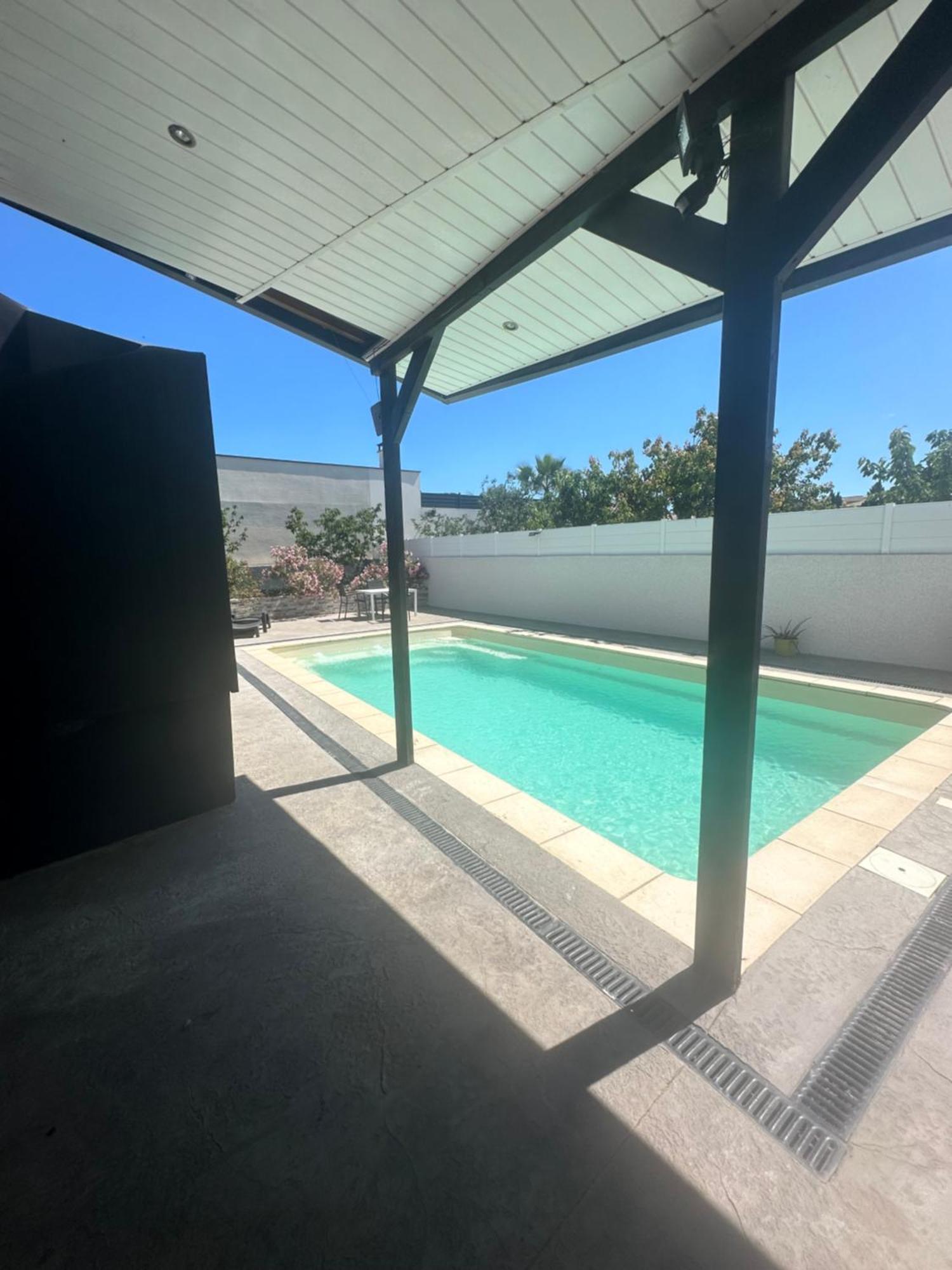Superbe Appartement Avec Piscine Et Spa Privatif Villeneuve-les-Beziers Exterior photo